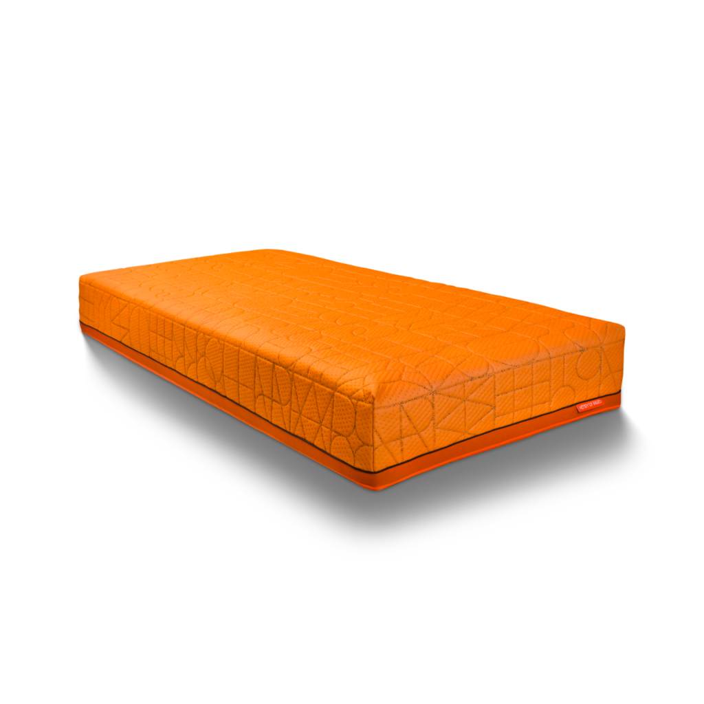 Trône du Sommeil orange mattress Henry of Paris