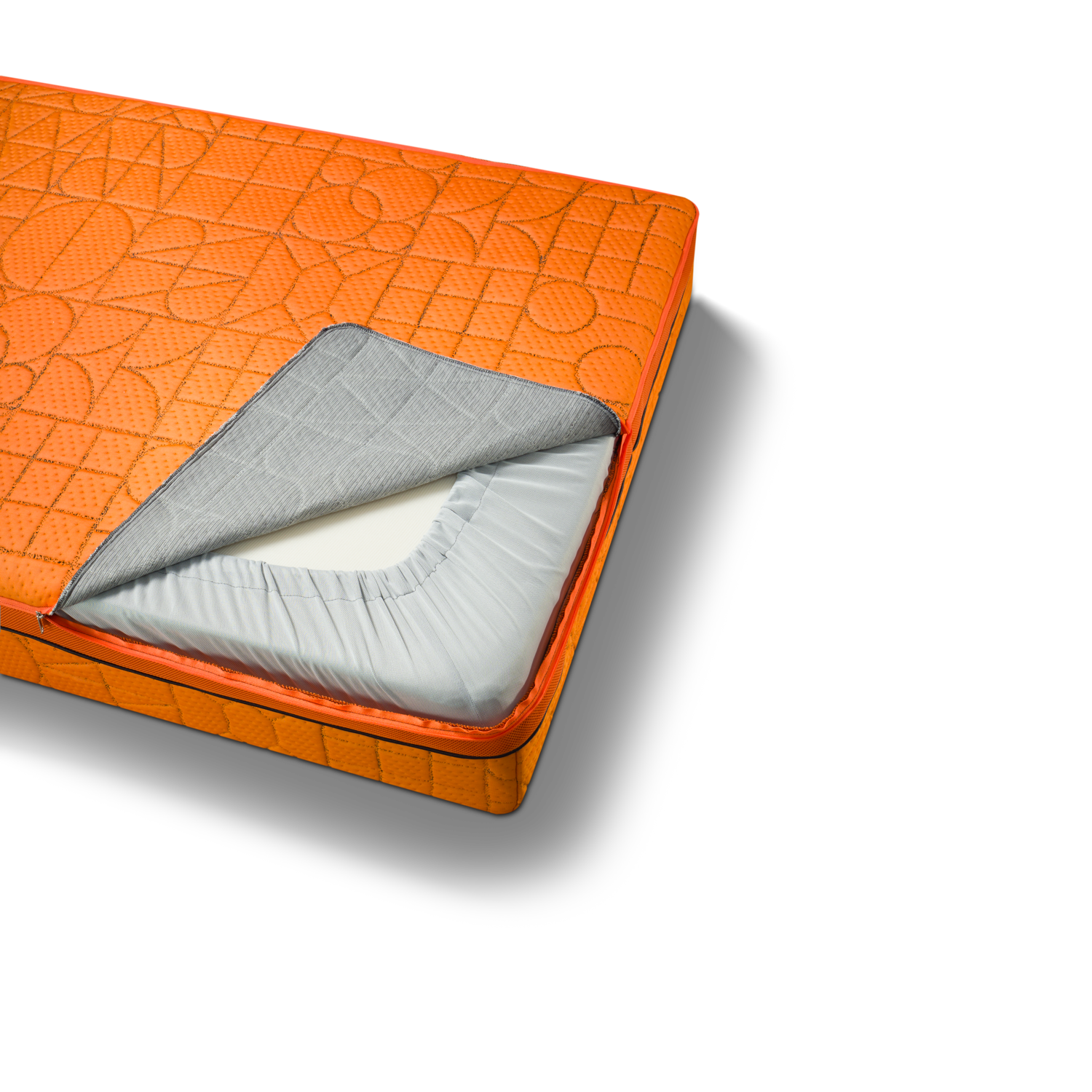 Trône du Sommeil orange mattress Henry of Paris