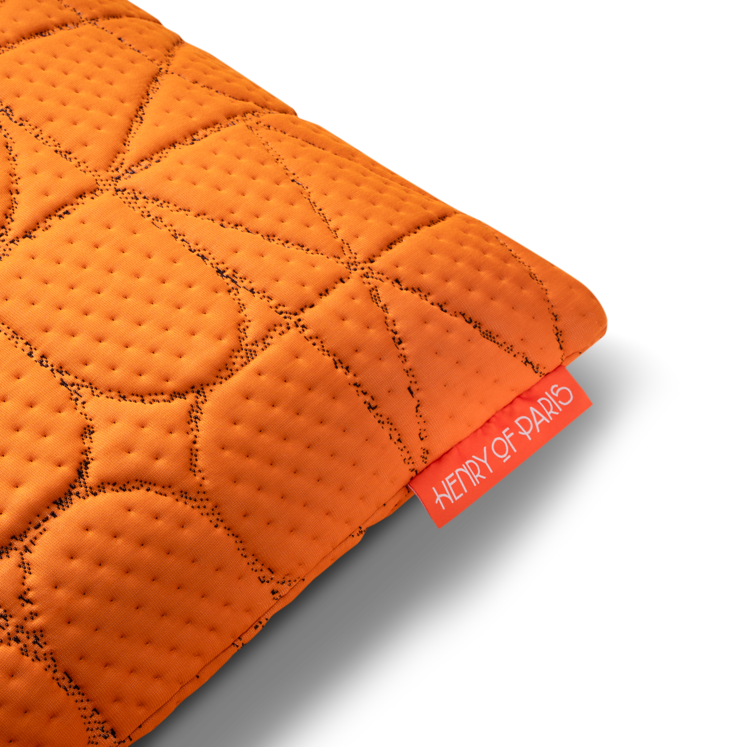 Étreinte Nocturne orange pillow Henry of Paris